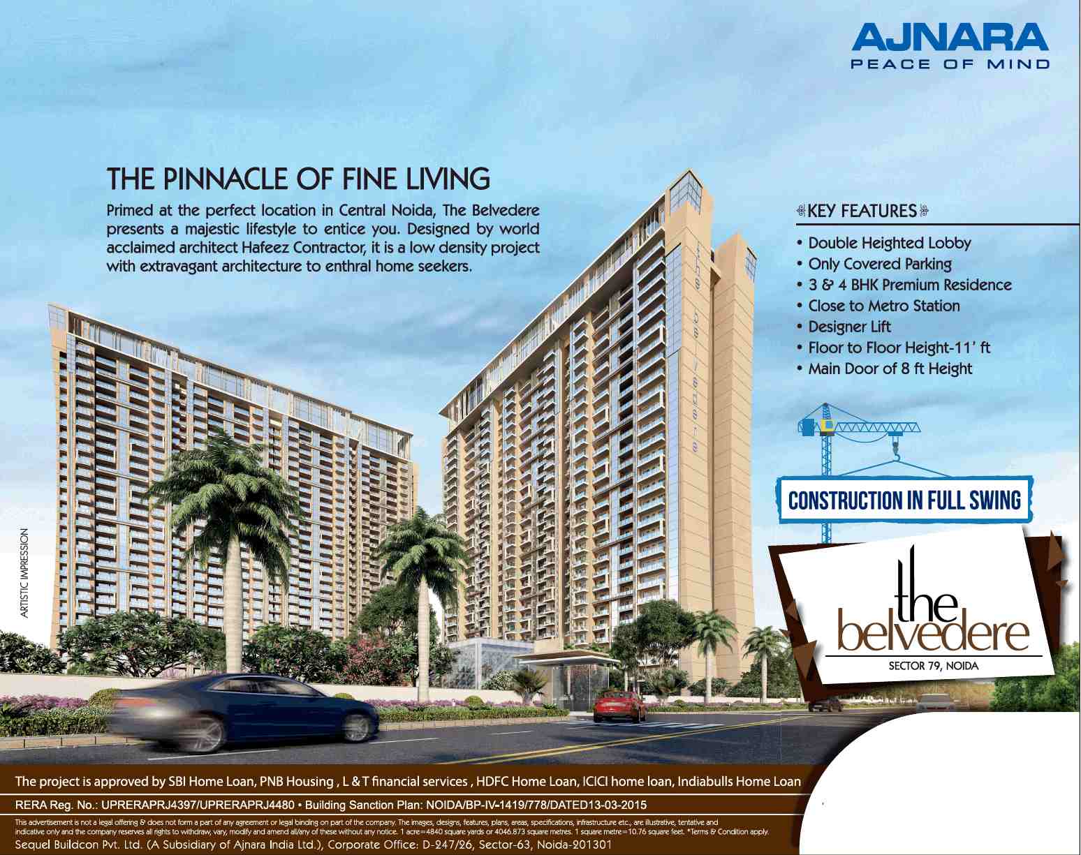 Presenting a majestic lifestyle to entice you at Ajnara The Belvedere in Noida Update